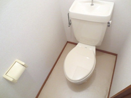 清潔感のあるトイレです