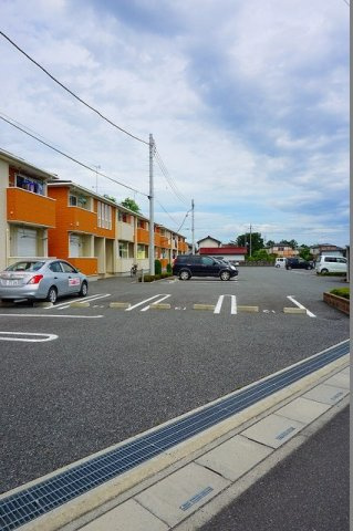 駐車場に車を止められます