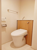 ゆったりとした空間のトイレです