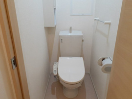 コンパクトで使いやすいトイレです