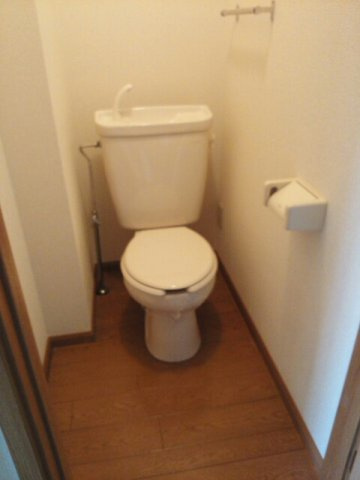 落ち着いた色調のトイレです