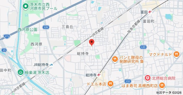 シャルム総持寺の地図