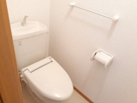 ゆったりとした空間のトイレです