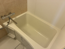 日々の疲れを癒すお風呂付です