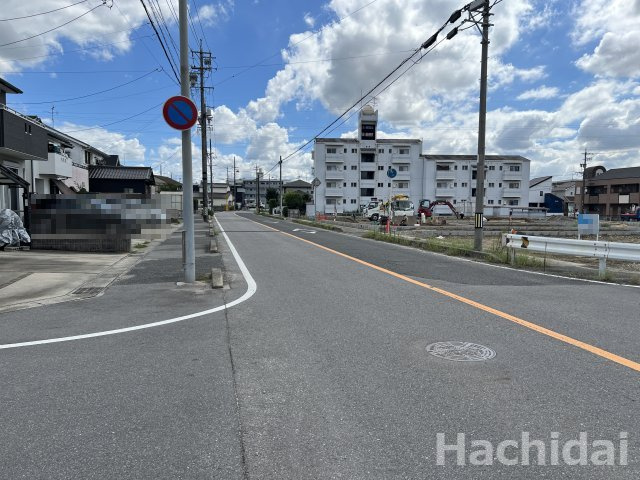 高浜第43呉竹町　新築戸建＜1号棟＞の前面道路含む現地写真