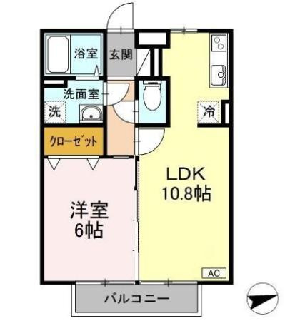 グランシャリオ新開の間取り