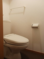 ゆったりとした空間のトイレです