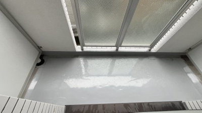 外からの目が気にならないバルコニーで洗濯物が干せます
