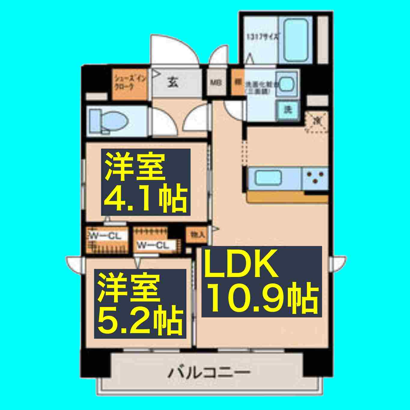 Z・R東別院の間取り