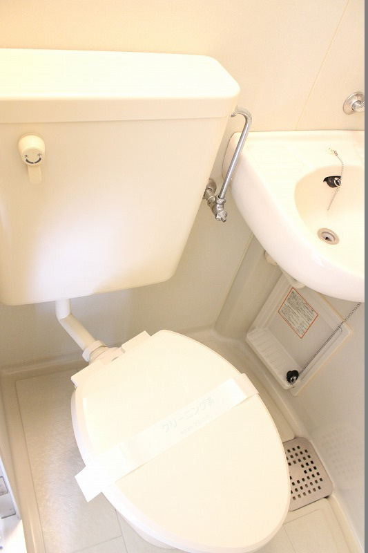 落ち着いた色調のトイレです