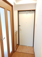シンプルで使いやすい玄関です