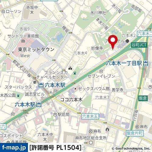 パレステュディオ六本木ＥＡＳＴⅡの地図