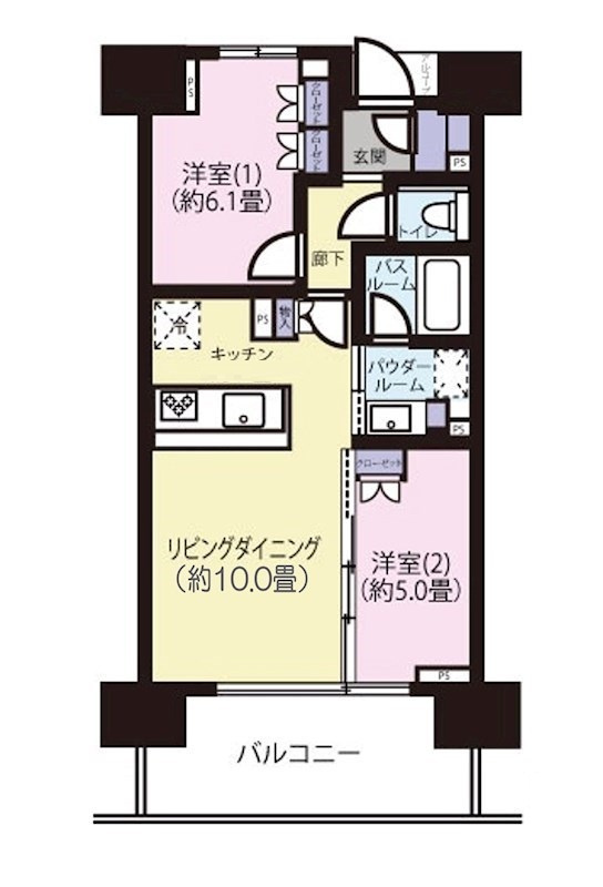 シティハウス成増駅前 の間取り|間取りです。