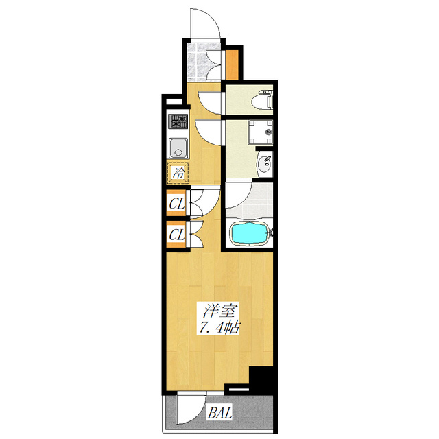 DIPS赤羽RESIDENCEの間取り|南西向きのお部屋です☆