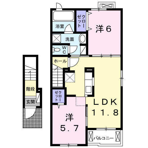 アンジュの間取り