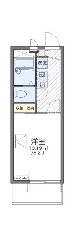 レオパレスピーフスの間取り