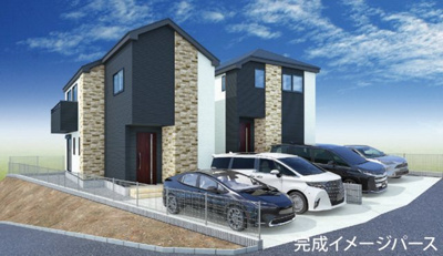 【外観パース】 | 海老名市国分北3丁目 新築戸建 全2棟