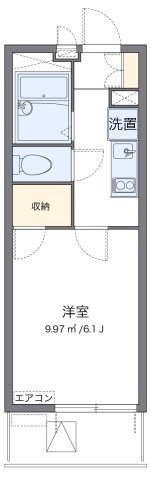 レオパレスＳＨＩＢＩＲＡＫＩの間取り