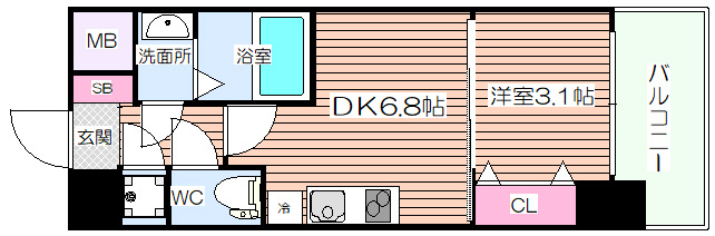【間取り】 | アドバンス江坂ラシュレ