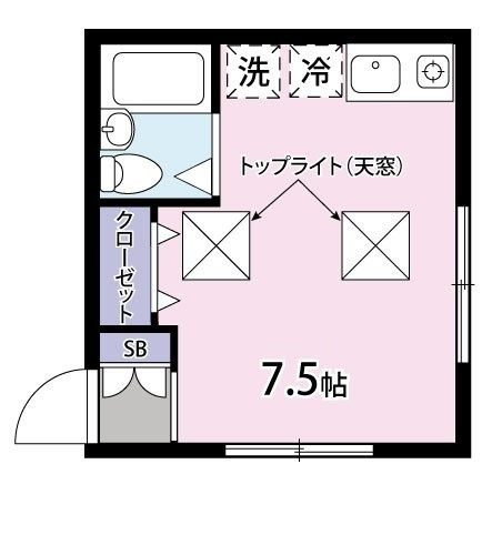 ジュネス雪谷の間取り|間取りです。