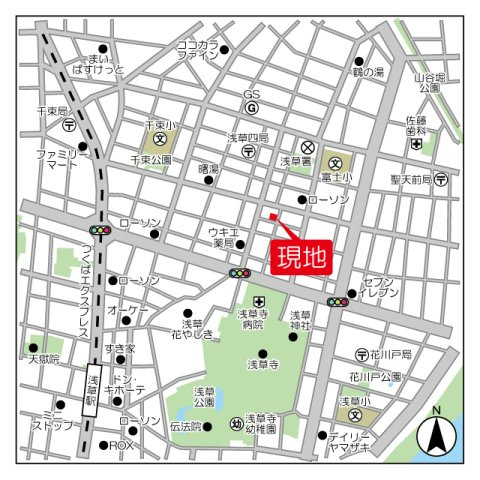 ＰＡＴＨ浅草の地図