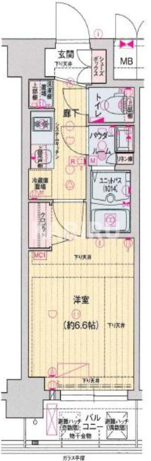 ソルテラス都島テソロの間取り