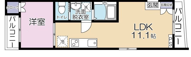 ハイム　ビオーレ の間取り|間取りです。