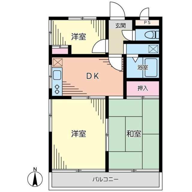 メゾン六ッ川の間取り