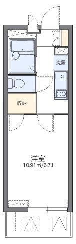 レオパレスハイビーノの間取り