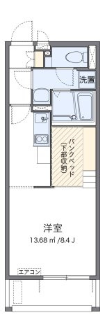 ミランダ万場山Ⅰの間取り|代表的な間取のため実際の間取とは異なる場合があります