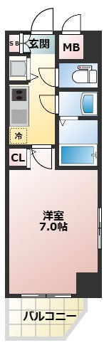 Dimus北堀江の間取り