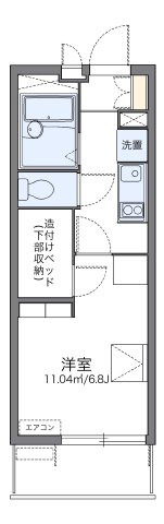 レオパレスマ　メゾンＣの間取り