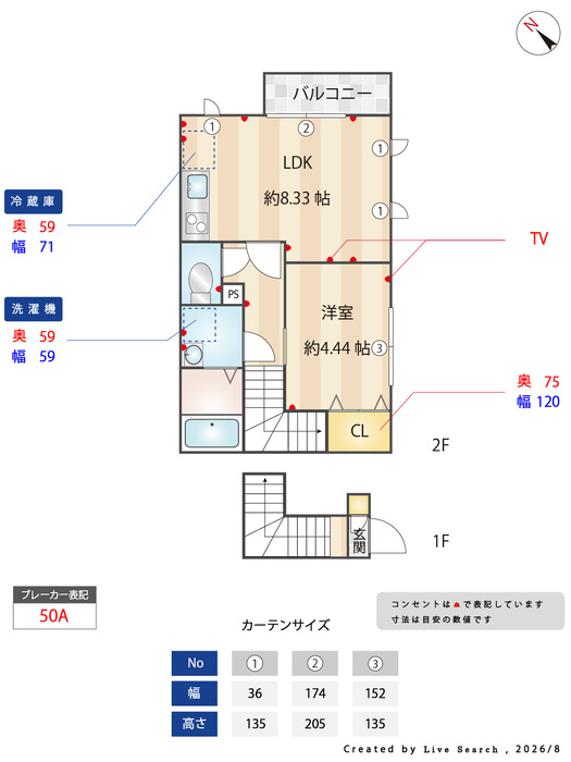 ルネス押上の間取り
