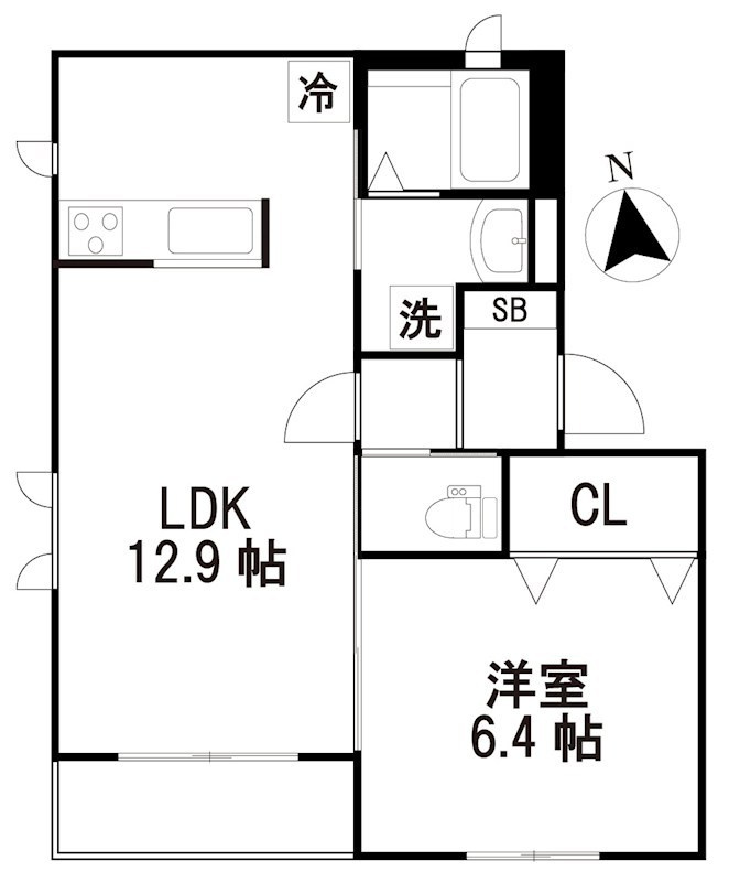 シャーメゾン花小金井の間取り
