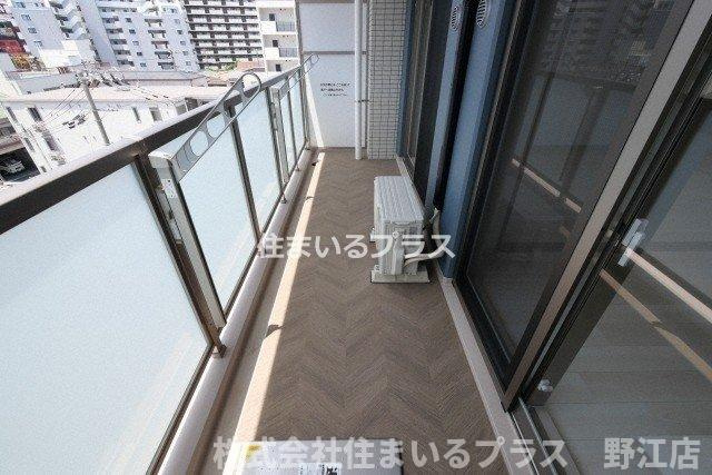 京橋パンションのバルコニー