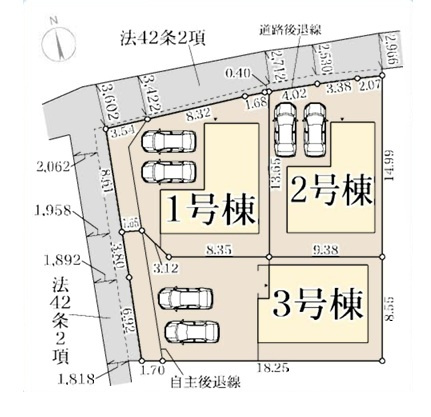 高砂市荒井町中町　　山陽電鉄「荒井駅」徒歩9分の区画図