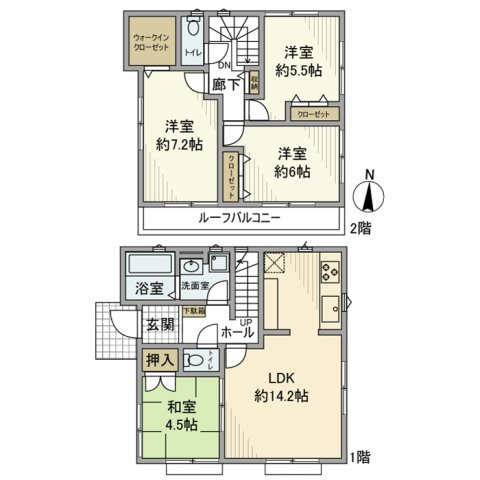 本蓮戸建の間取り