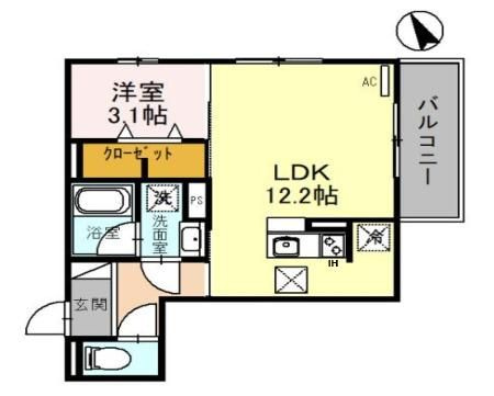 セルファ メゾン 三田の間取り