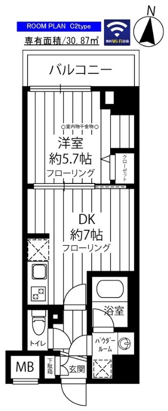 ステージファースト府中の間取り