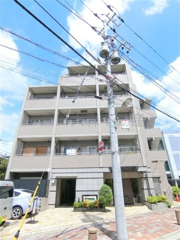 日神デュオステージ池上の外観|2008年2月築　RC鉄筋コンクリート造地上5階建て総戸数30戸の分譲賃貸マンション
東急池上線池上駅徒歩10分の東京都大田区池上1丁目！池上通り近くで大森駅、蒲田駅、池上駅へのバス便も便利な立地！