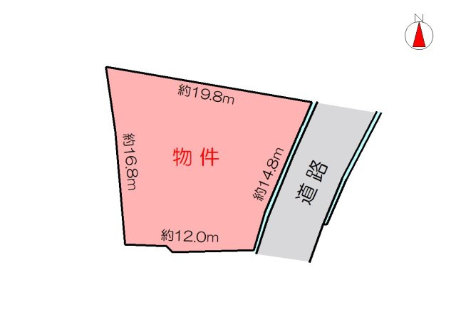 丹波市春日町国領の売地の区画図
