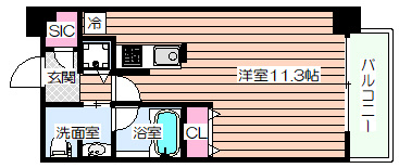 【間取り】 | クロスレジデンス大阪新町
