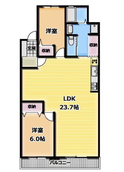 【間取り】 | ラポール観山