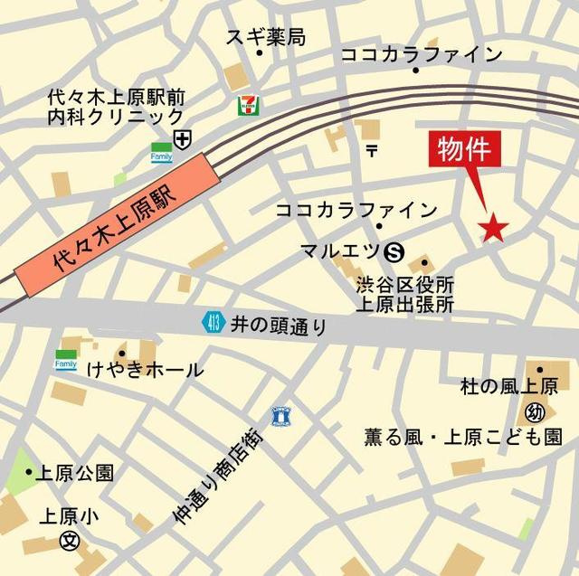 ＢＥＥＶＡＬＬＥＹ　ＹＯＹＯＧＩＵＥＨＡＲＡの地図