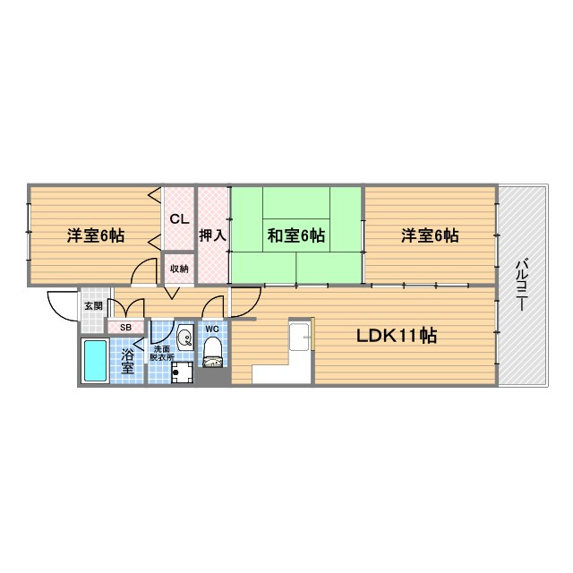 グラン甲子園口の間取り