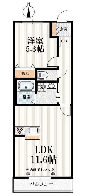 Ｐｏｎｓｏｎｂｙ　Ｕの間取り|【間取り】オールフローリング