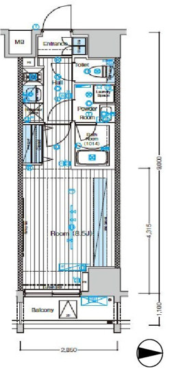 ブライズ方南町の間取り