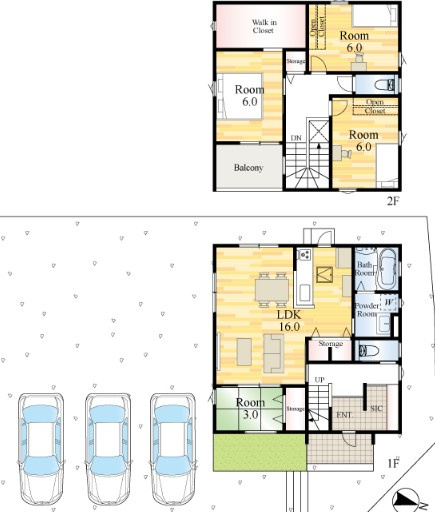 ONEHOUSE 宇部市厚南北3丁目1号地の間取り