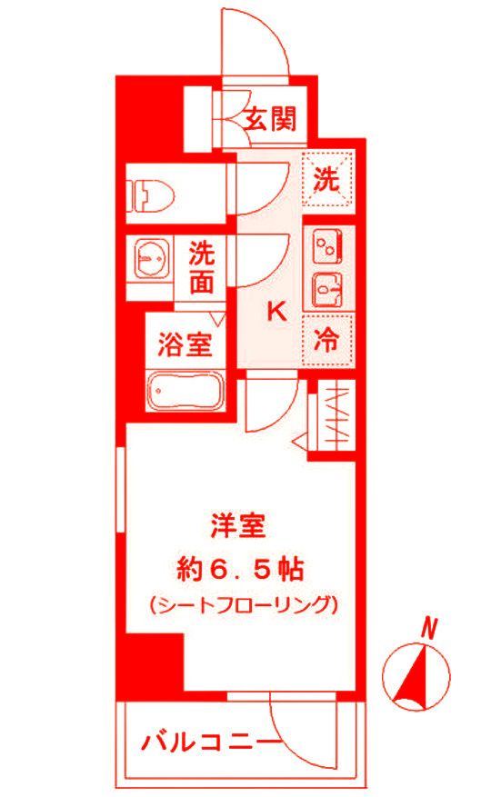 平塚市明石町の賃貸マンションの間取り