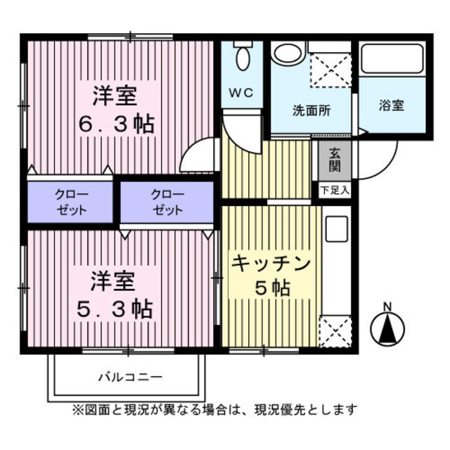 ＷｉｎｇＫ－Ⅰの間取り